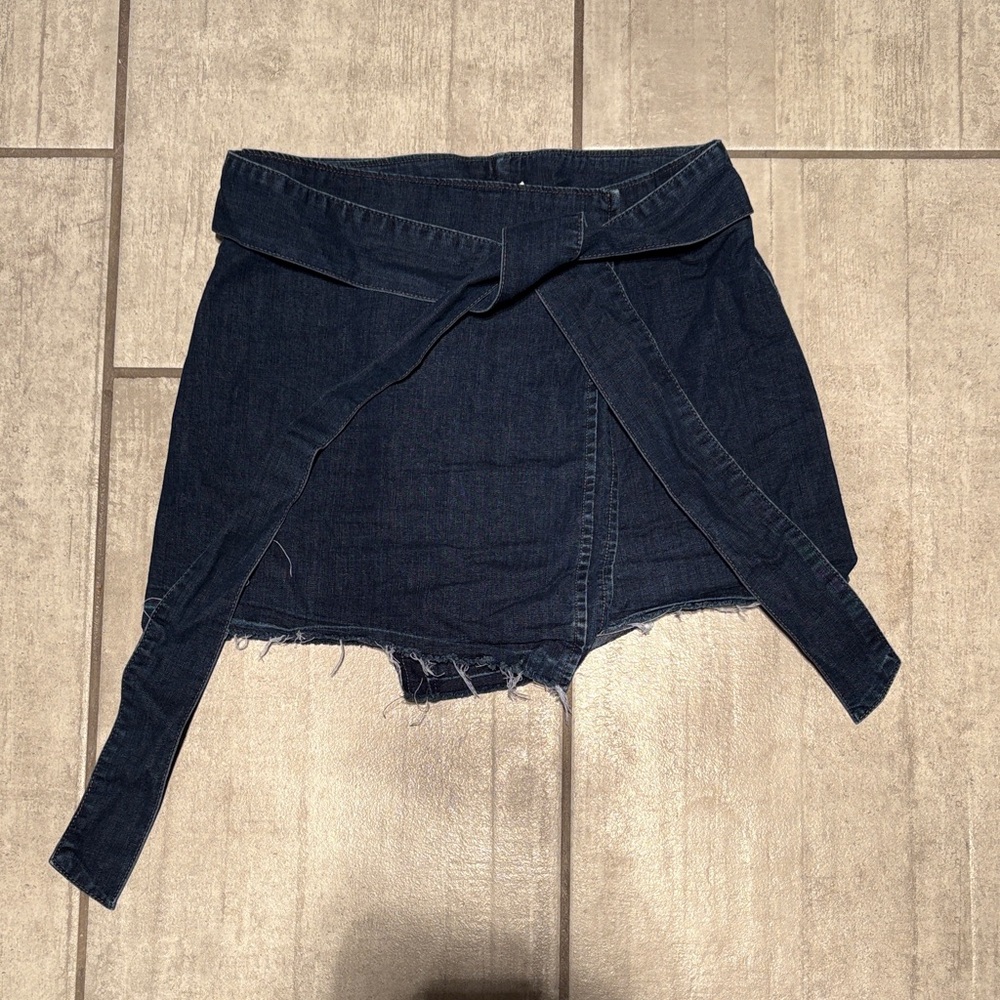 PAIGE Indigo Denim Skirt